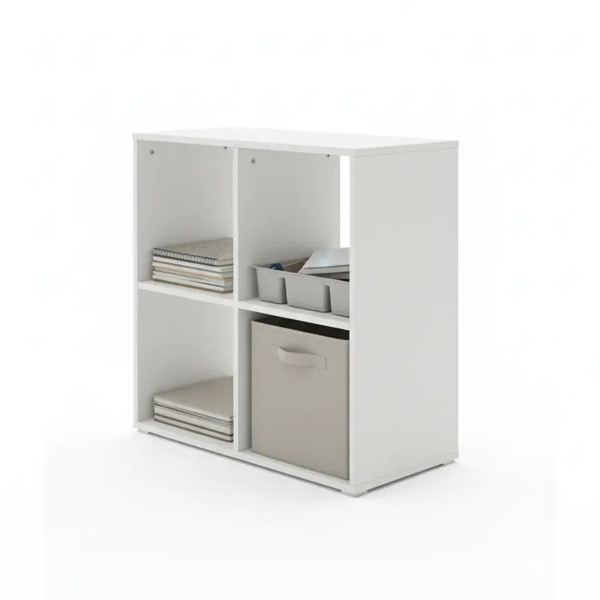 مكتبة 4x4 (أبيض)